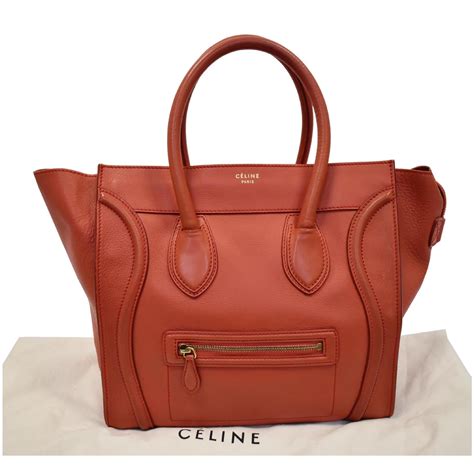 celine drummed leather|the Celine luggage tote.